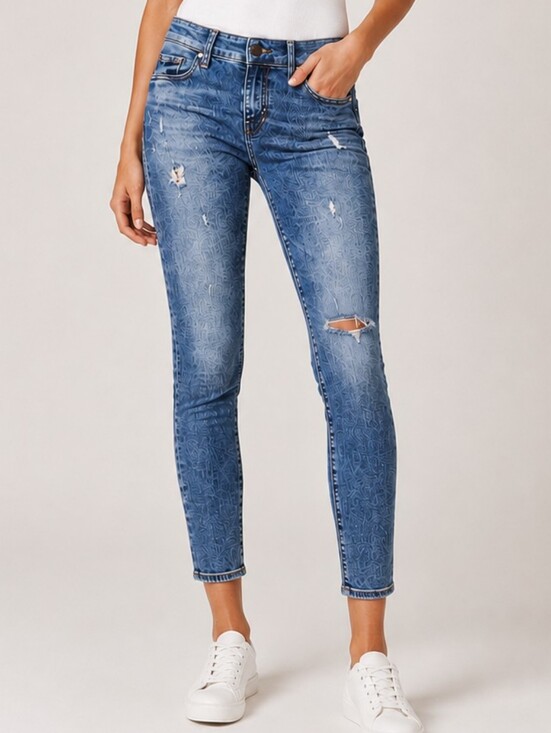 Denim & Supply Ralph Lauren Denim - Denim & Supply Ralph Lauren Distressed Skinny Jeans Blue Womens Size 27/32 Y2K